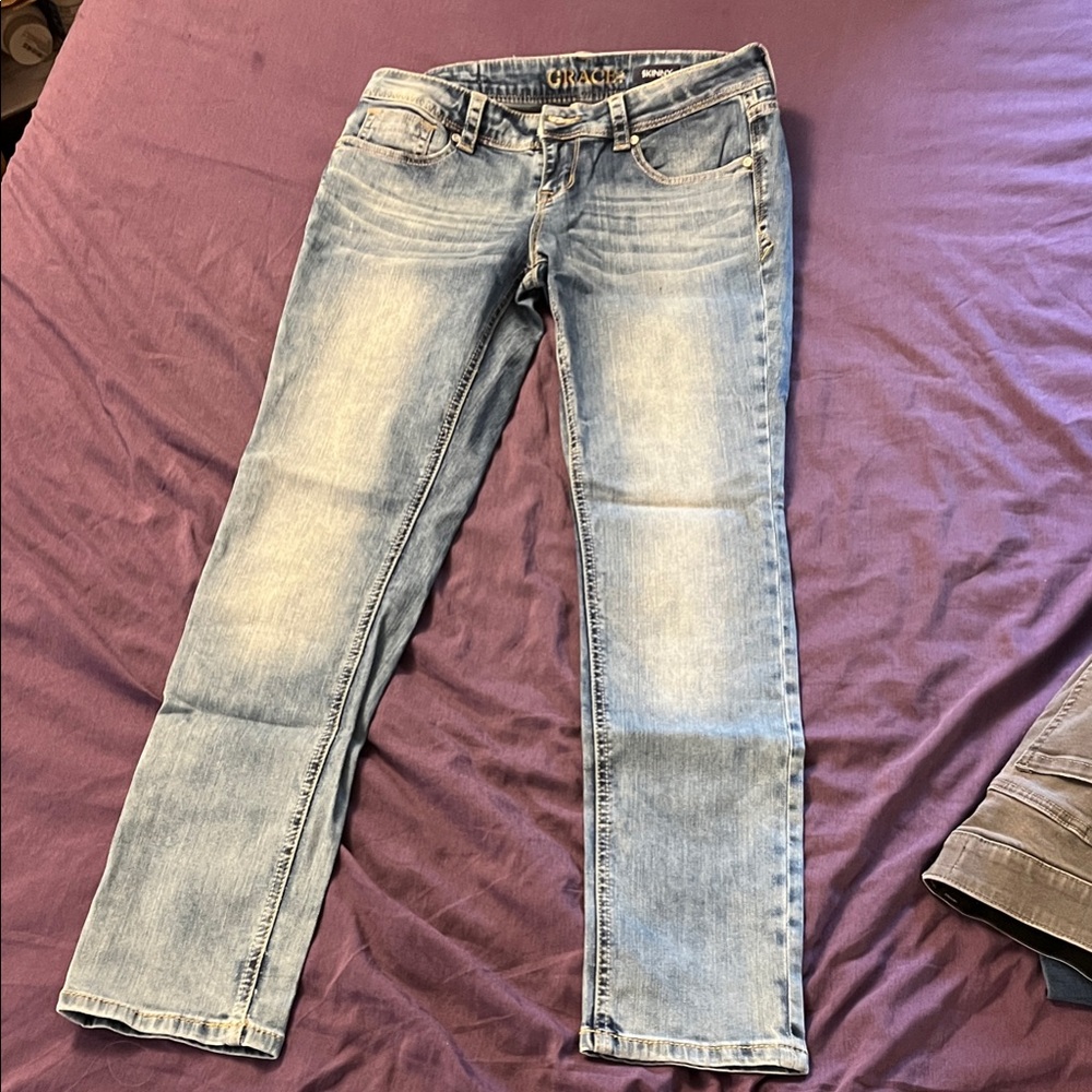 Grace Light Blue Skinny Jeans